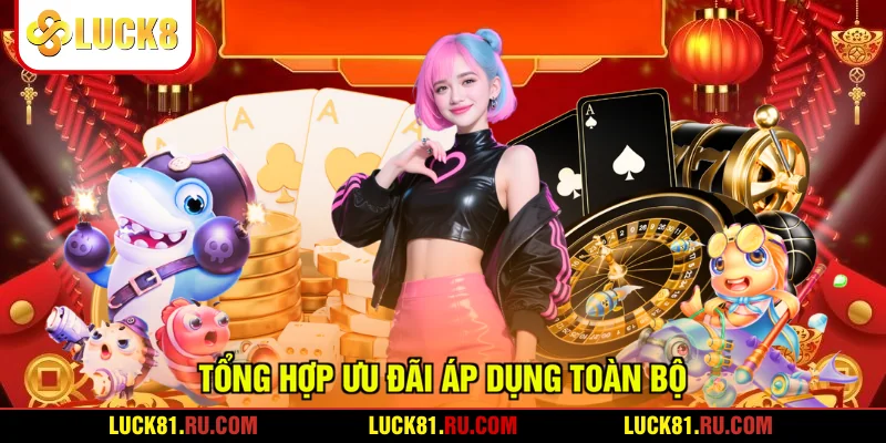 Tổng hợp ưu đãi áp dụng toàn bộ